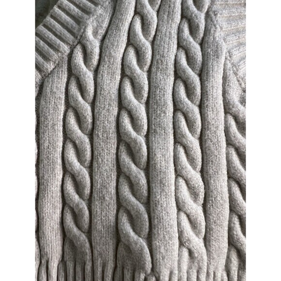 Cable Knit Sweater Vest Cropped White Princess Polly Size Medium - Picture 5 of 6